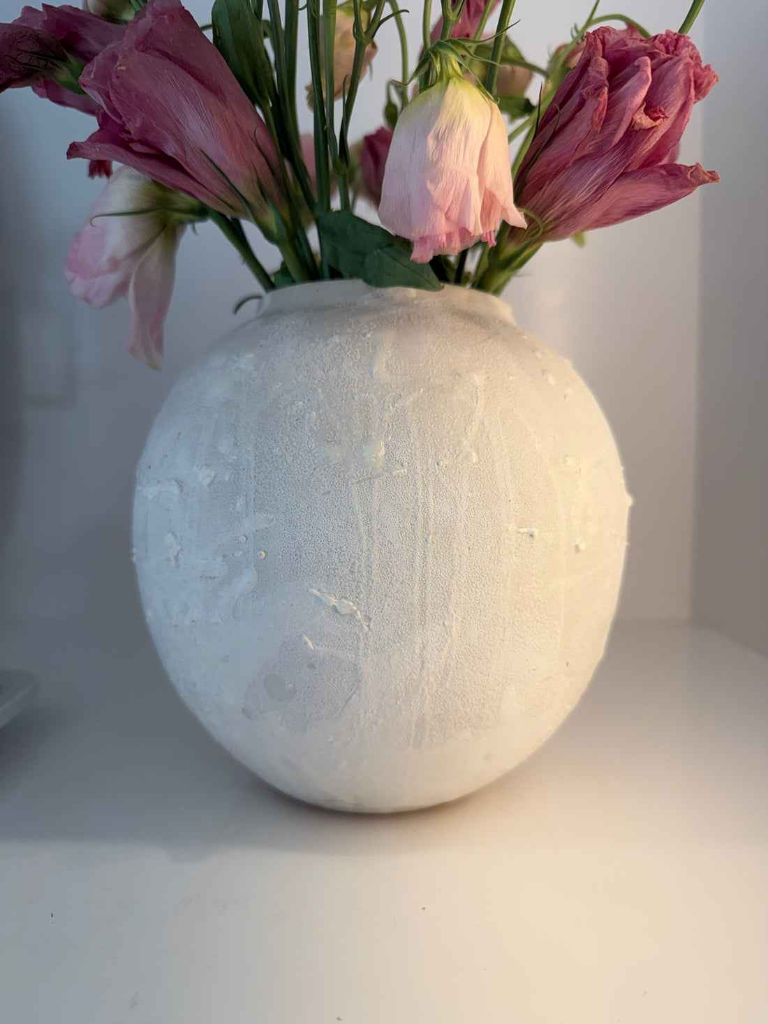 Organic Matte White Vase