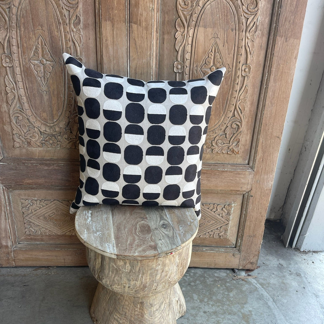 Embroidered Throw Pillows - Pair
