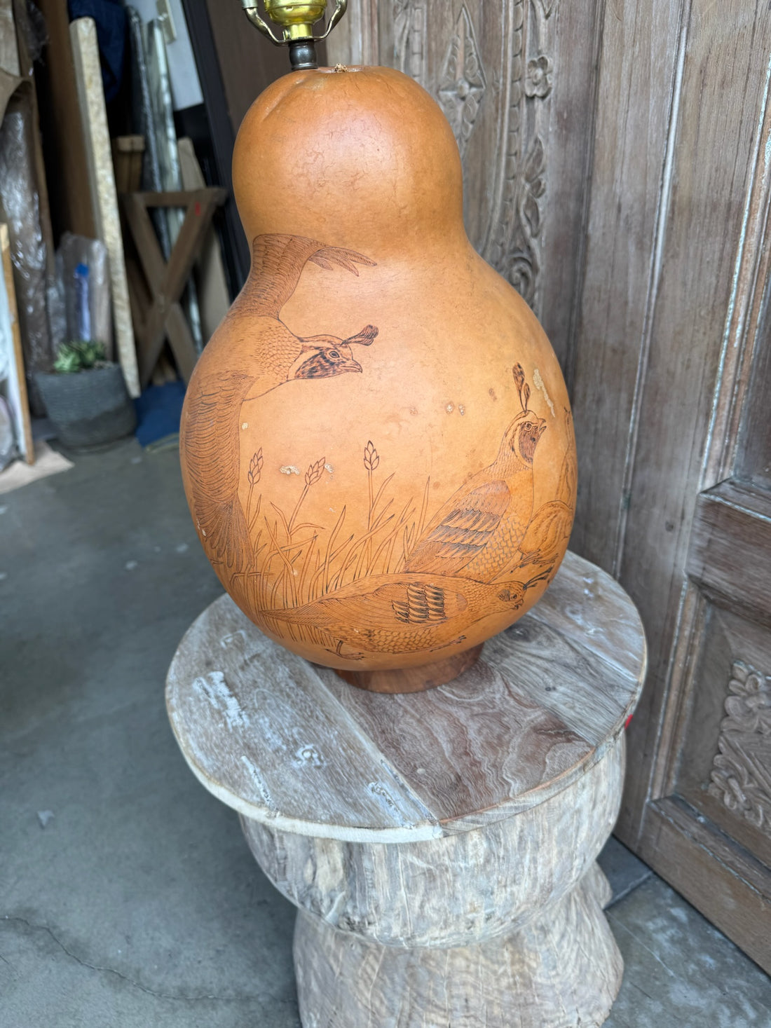 Vintage Gourd Lamp