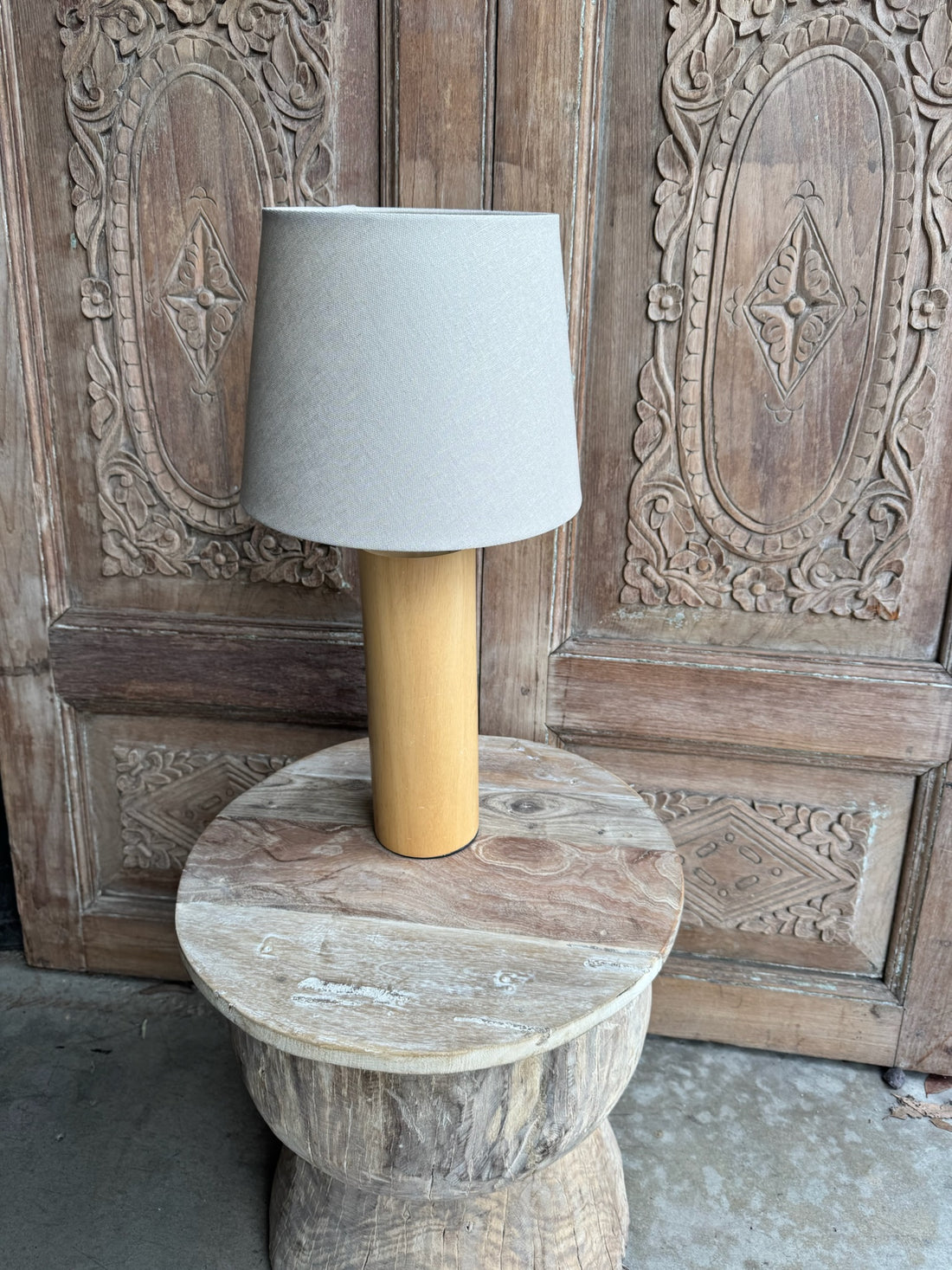 Wood Table Lamp