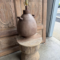 Texture Ceramic Table Lamp with Handles