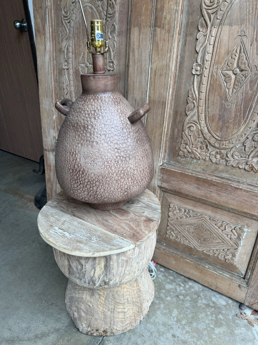 Texture Ceramic Table Lamp with Handles