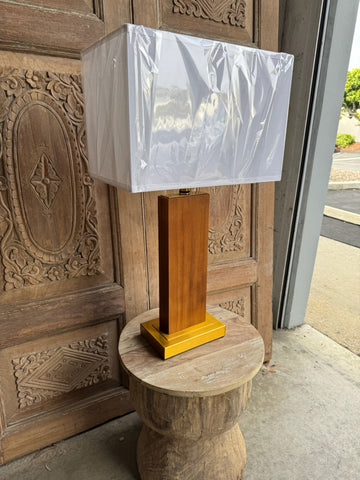 Rectangular Midcentury Modern Table Lamp