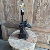 Vintage Bronze Stallion Lamp