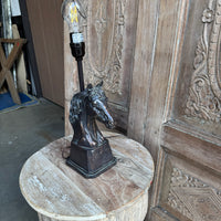 Vintage Bronze Stallion Lamp
