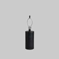 Distressed Black Table Lamp - Pair