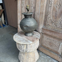 Vintage Moroccan Relief Lamp