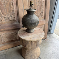Vintage Moroccan Relief Lamp