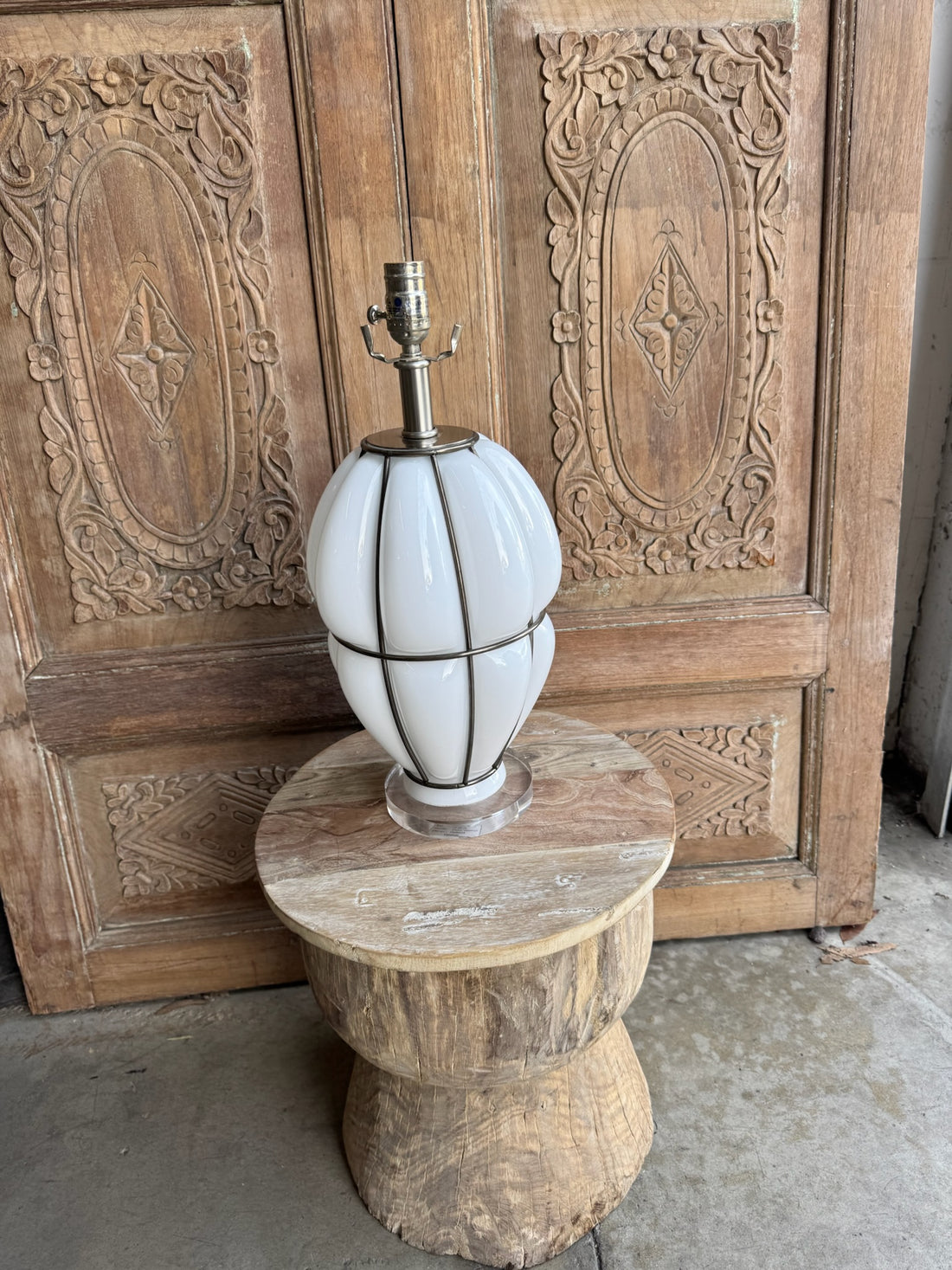 Blown Glass Table Lamp
