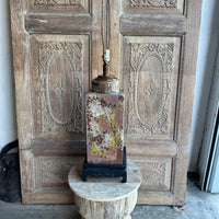 Vintage Pottery Lamp Base