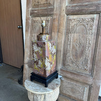 Vintage Pottery Lamp Base