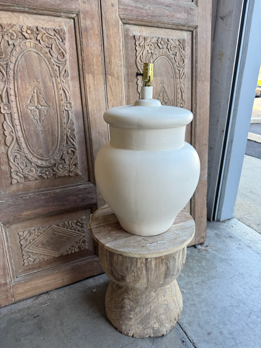 Oversized Ginger Jar Lamps - Pair