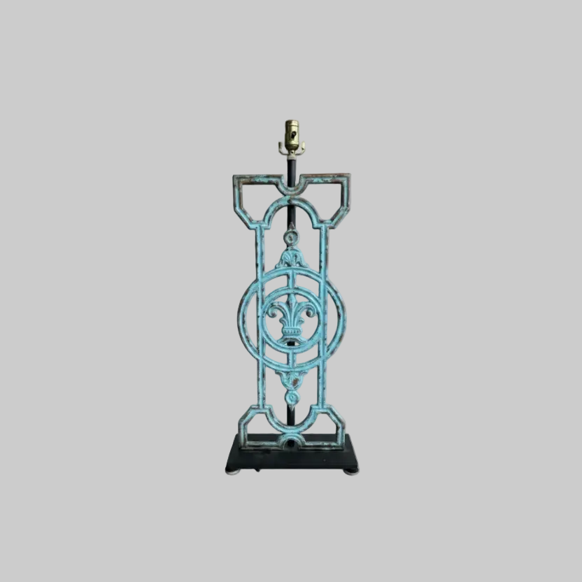 Architectural Fretwork Lamps - Pair