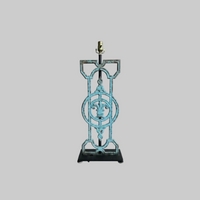 Architectural Fretwork Lamps - Pair