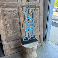 Architectural Fretwork Lamps - Pair