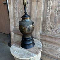 Japanese Bronze Cloisonne Table Lamp