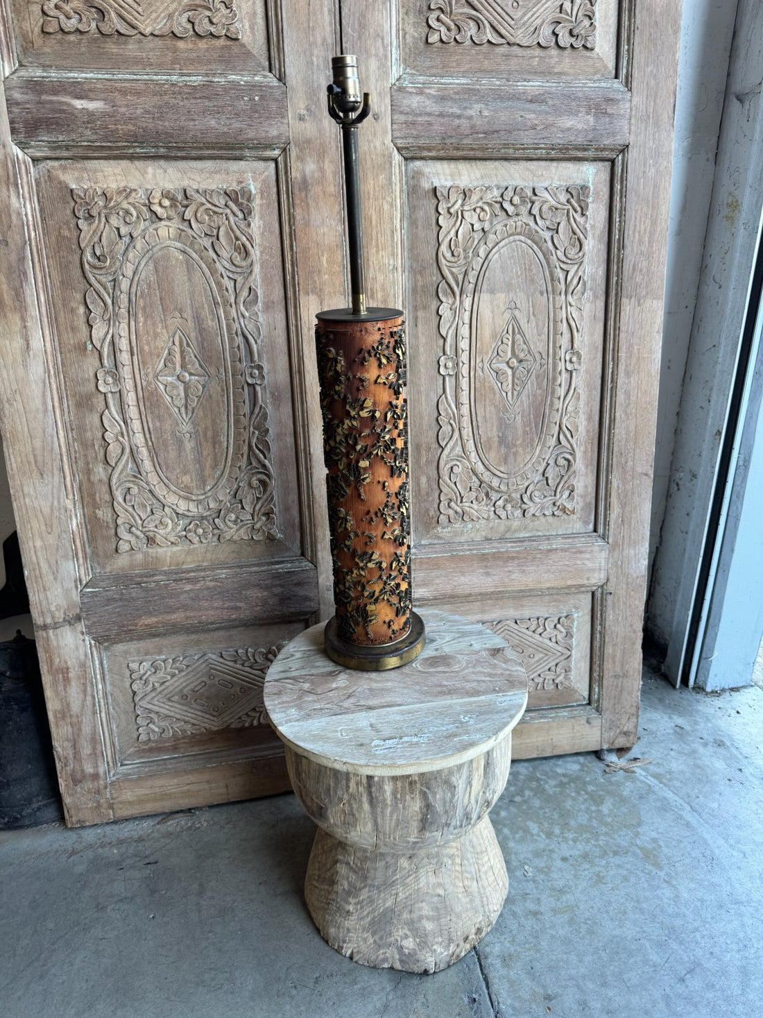 French Antique Roller Lamp