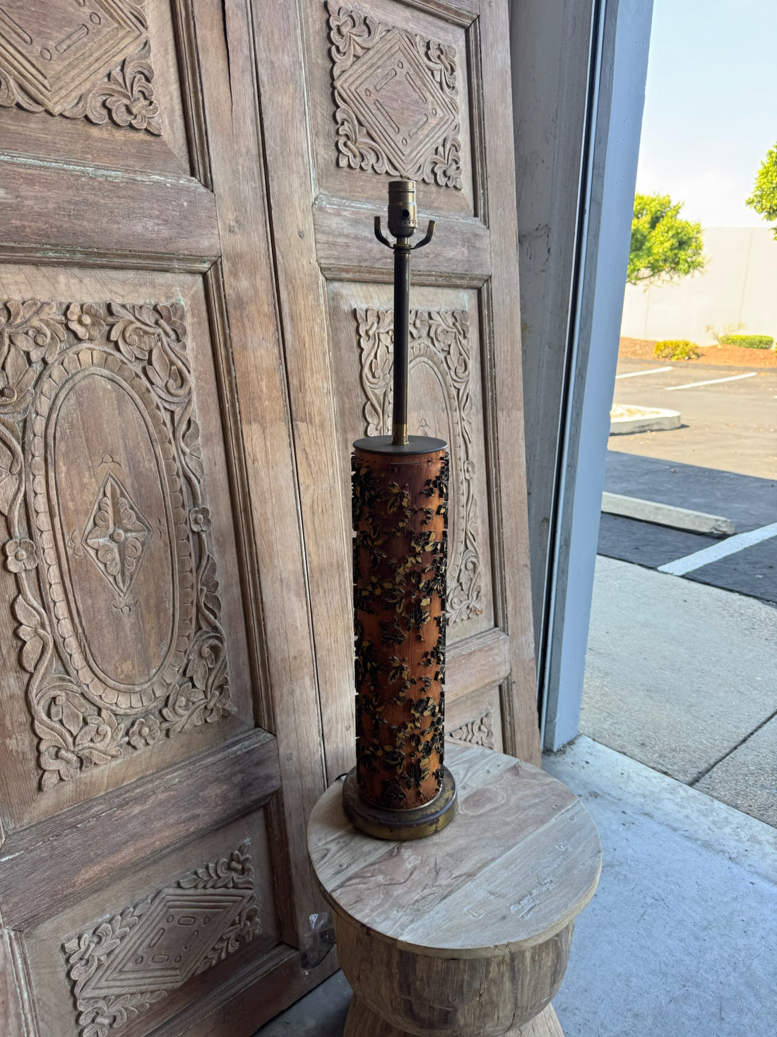 French Antique Roller Lamp