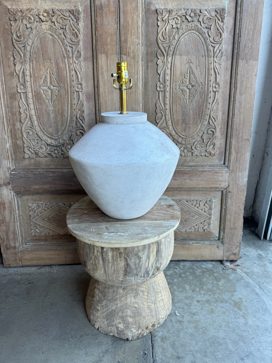 Faux Plaster Lamp