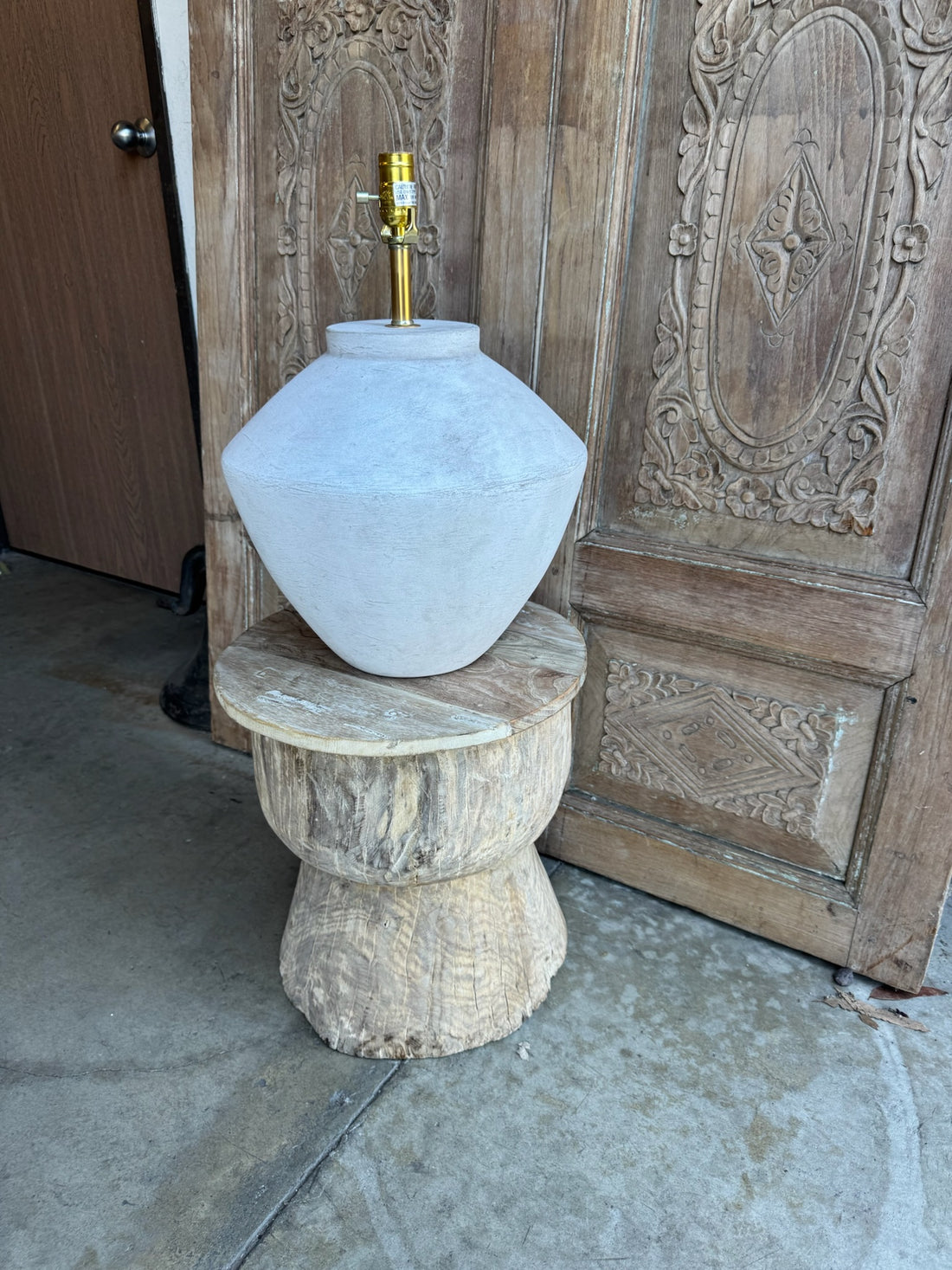 Faux Plaster Lamp
