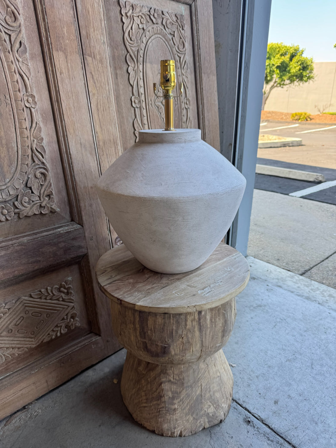 Faux Plaster Lamp
