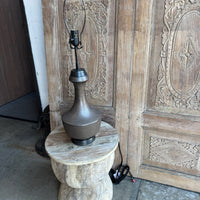 Speckled Brown Ceramic Table Lamp