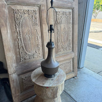 Speckled Brown Ceramic Table Lamp