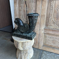 Vintage Bronze Pegasus Lamps - Pair