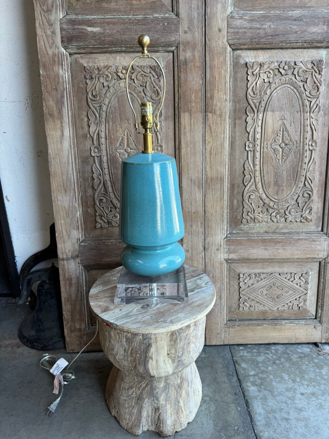 Turquoise Ceramic Lamp Visual Comfort