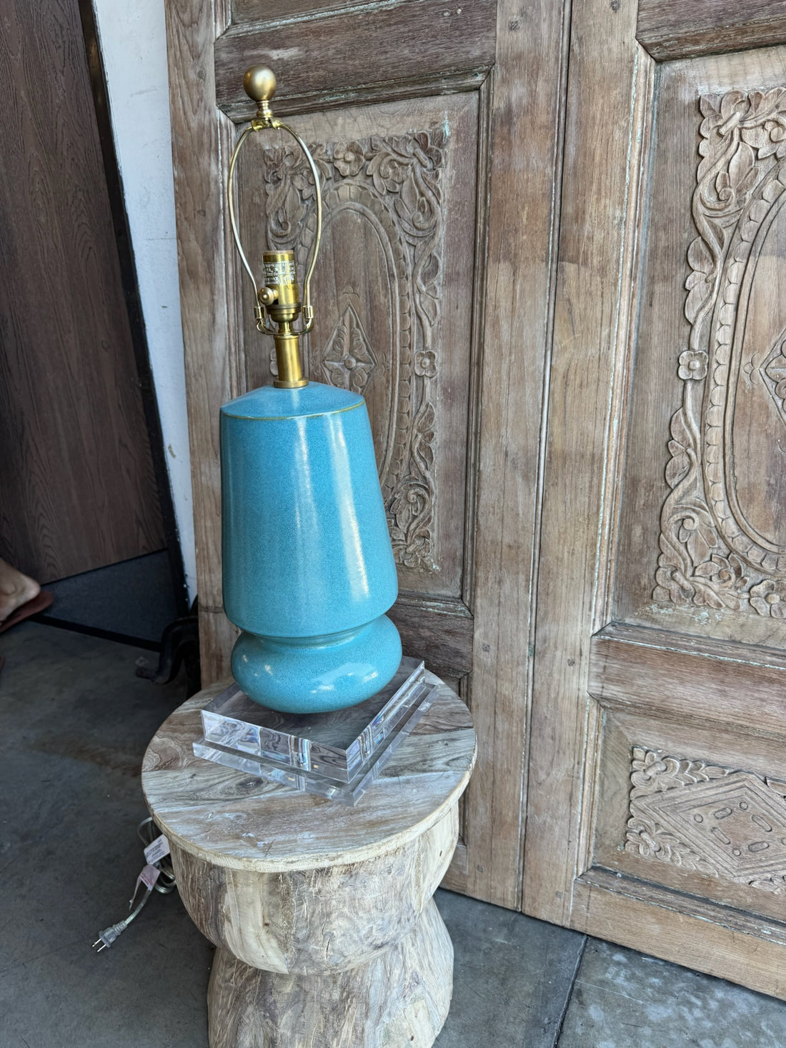 Turquoise Ceramic Lamp Visual Comfort