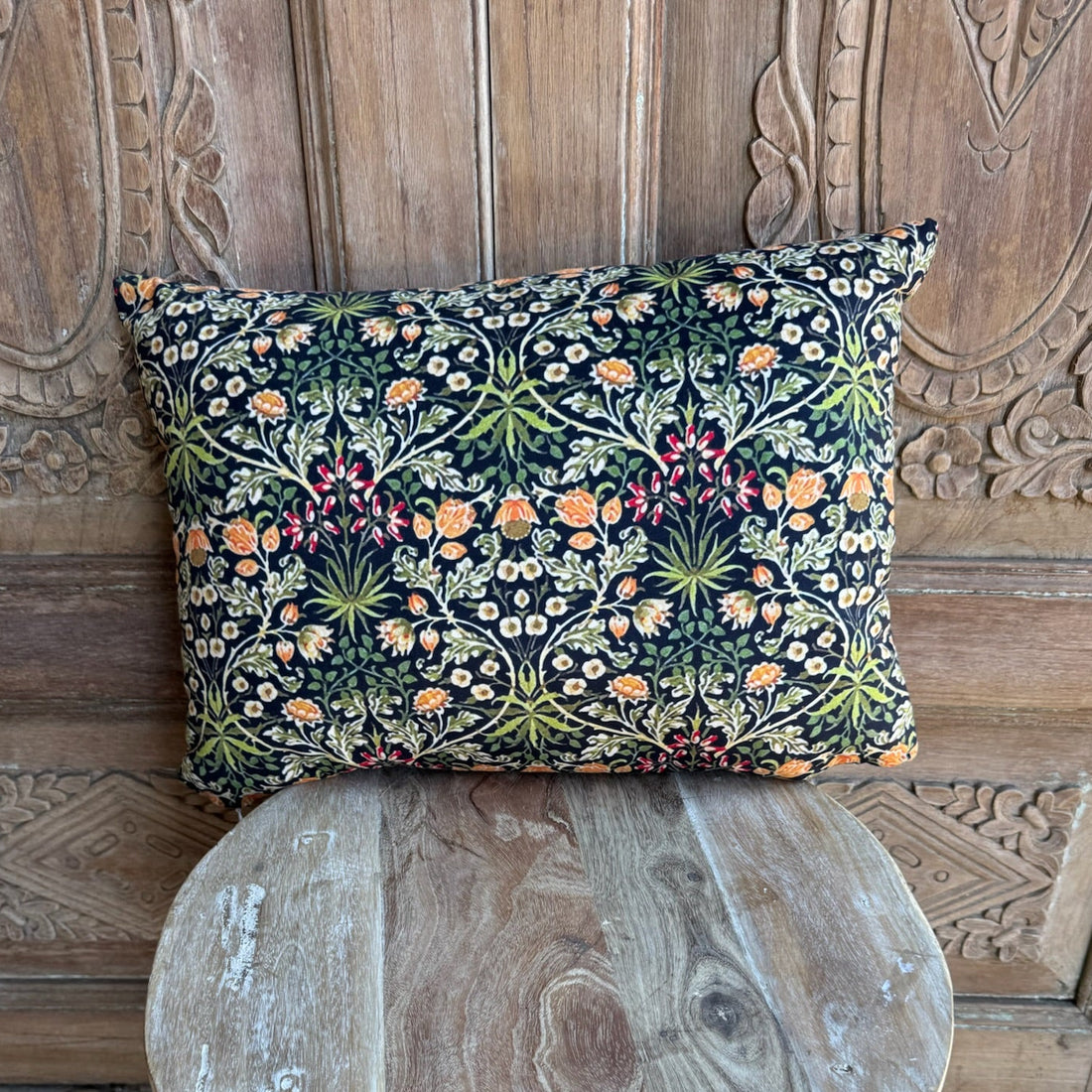 Colorful Garden Inspired Pillow