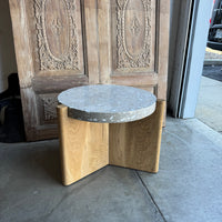 Concrete and Wood tables (S/2)