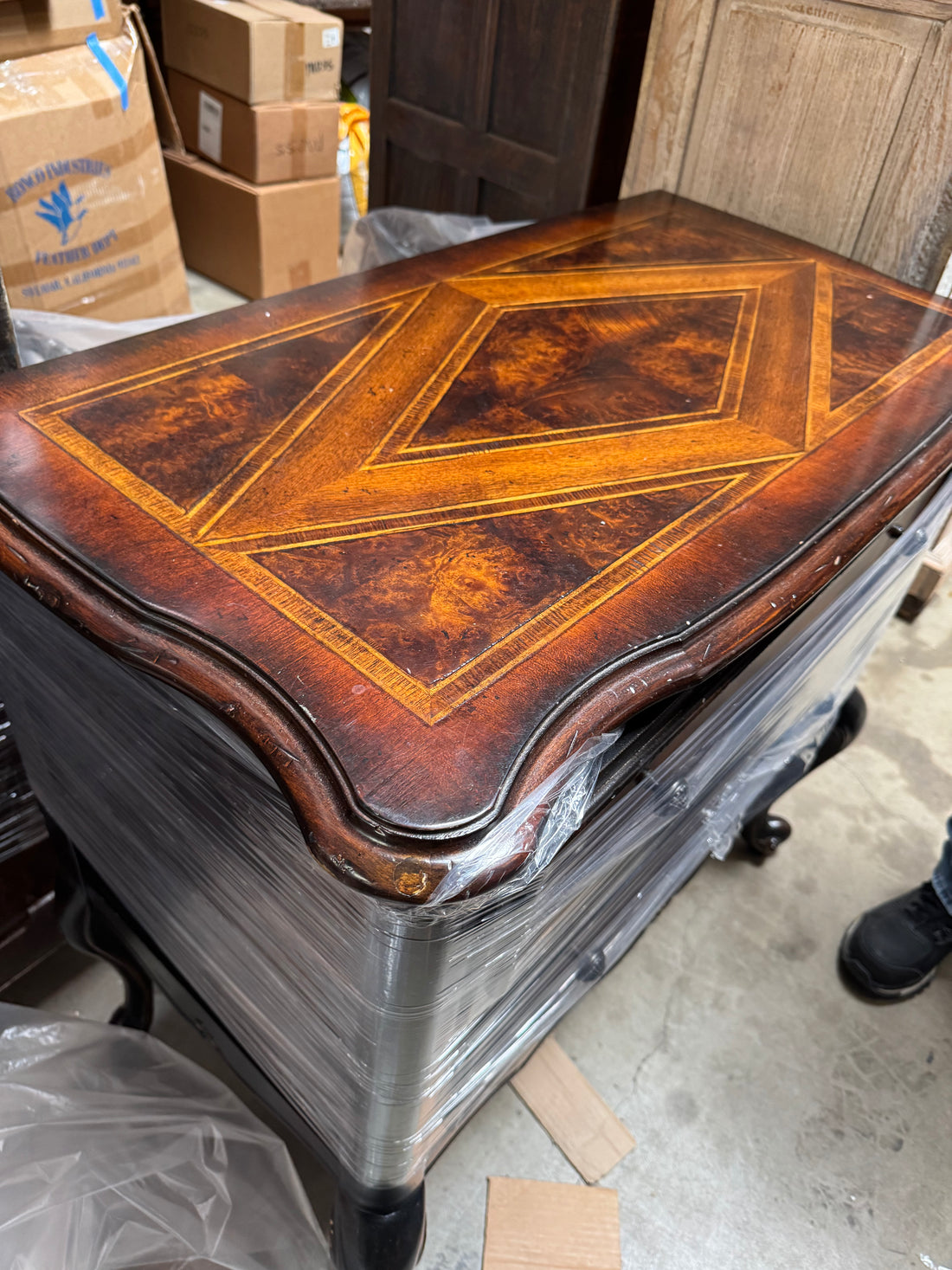 Wood Cabinet with Bowed legs
