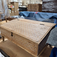 Inlayed wood table top Cabinet