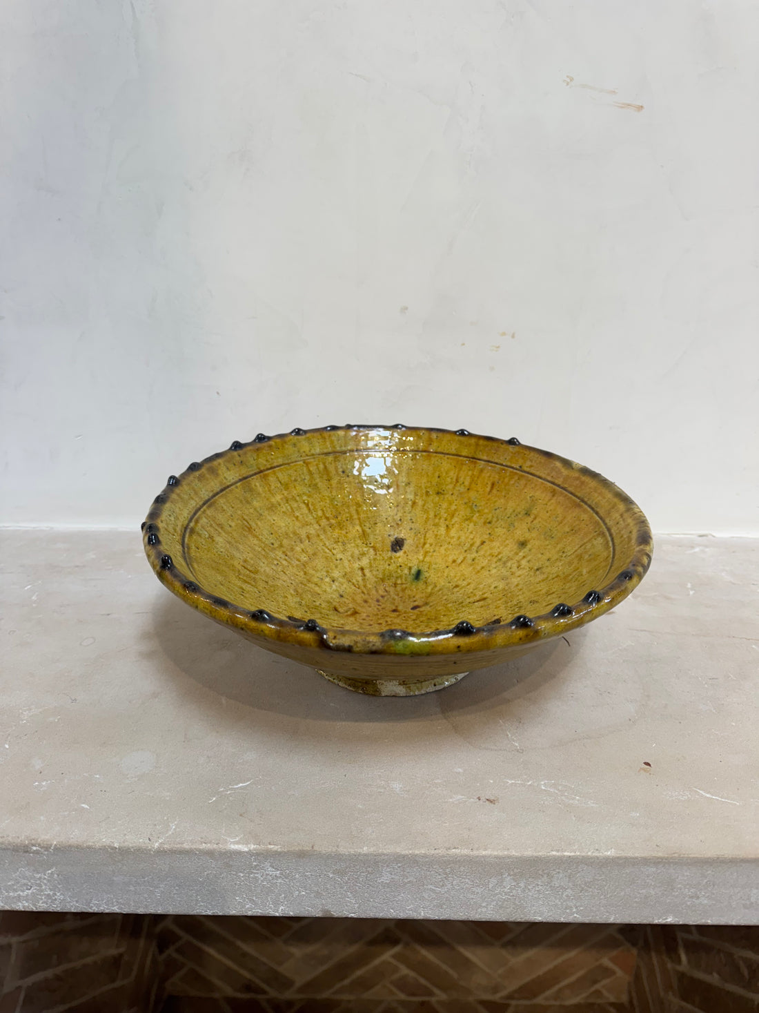 Olive Green Glazed Bowl