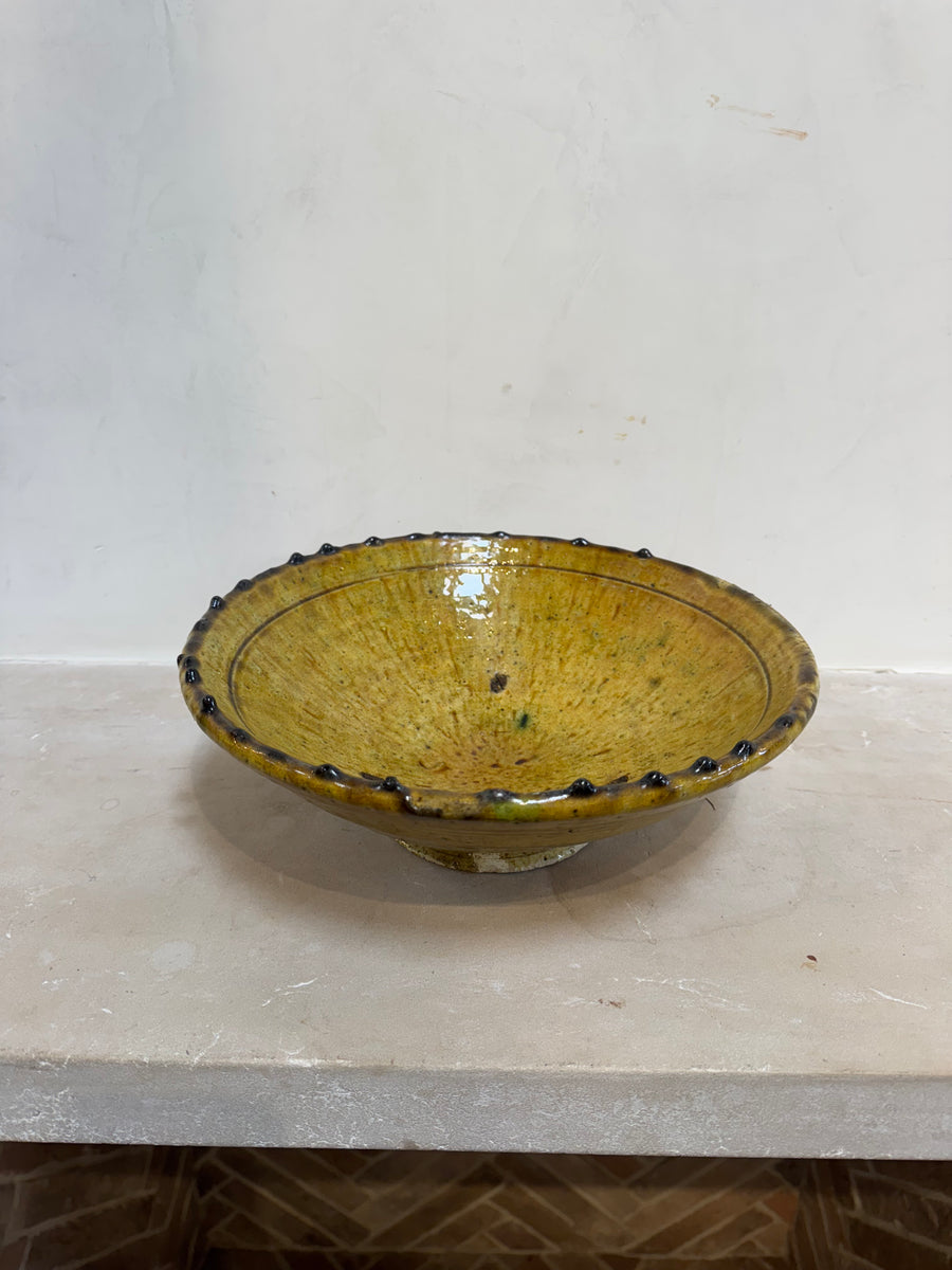 Olive Green Glazed Bowl