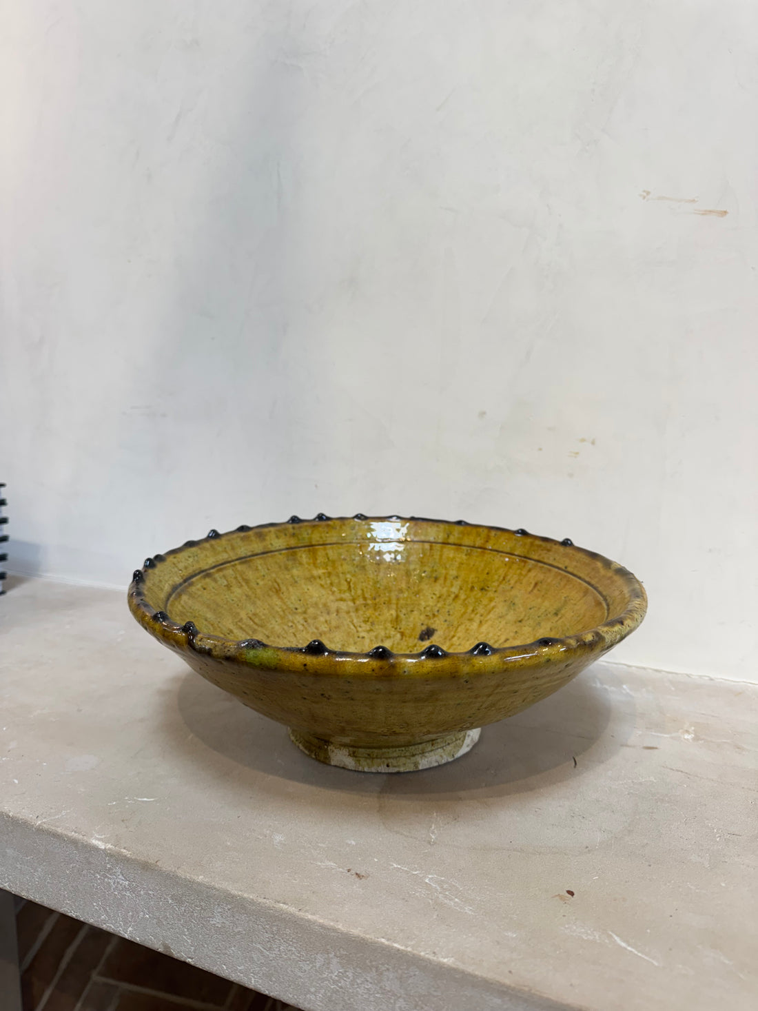 Olive Green Glazed Bowl