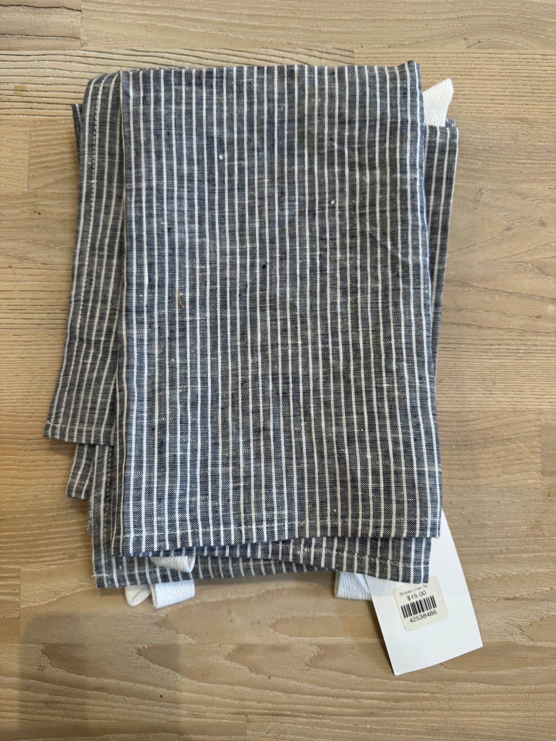 Striped Linen Tea Towel