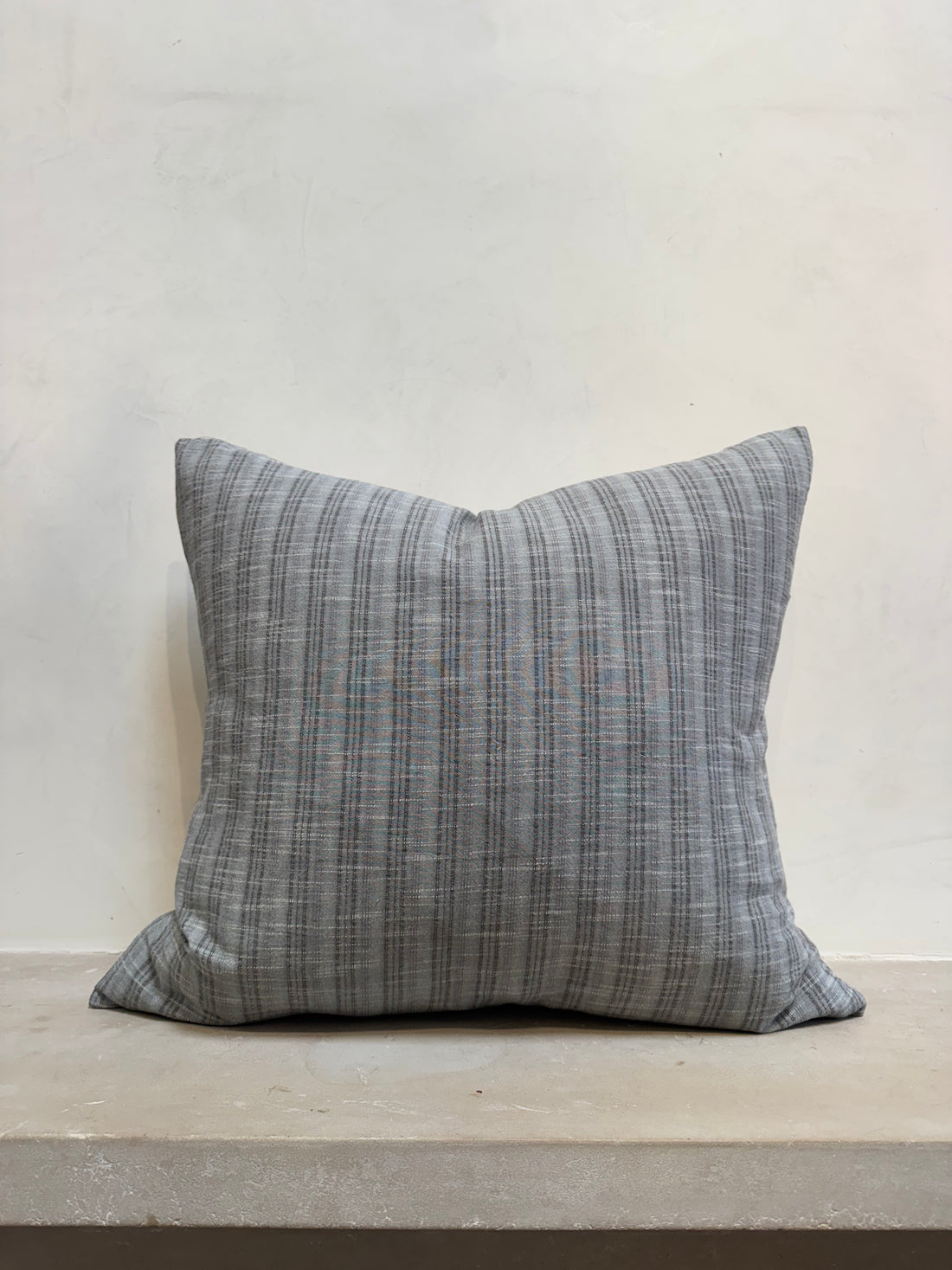 Handmade Blue Striped Pillow