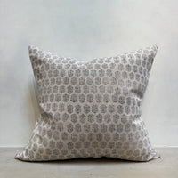3. Handmade Block Print Floral Pillow