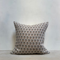 4. Handmade Block Print Floral Pillow