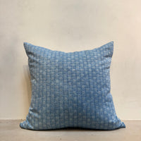 Handmade Blue Stitch Pillow