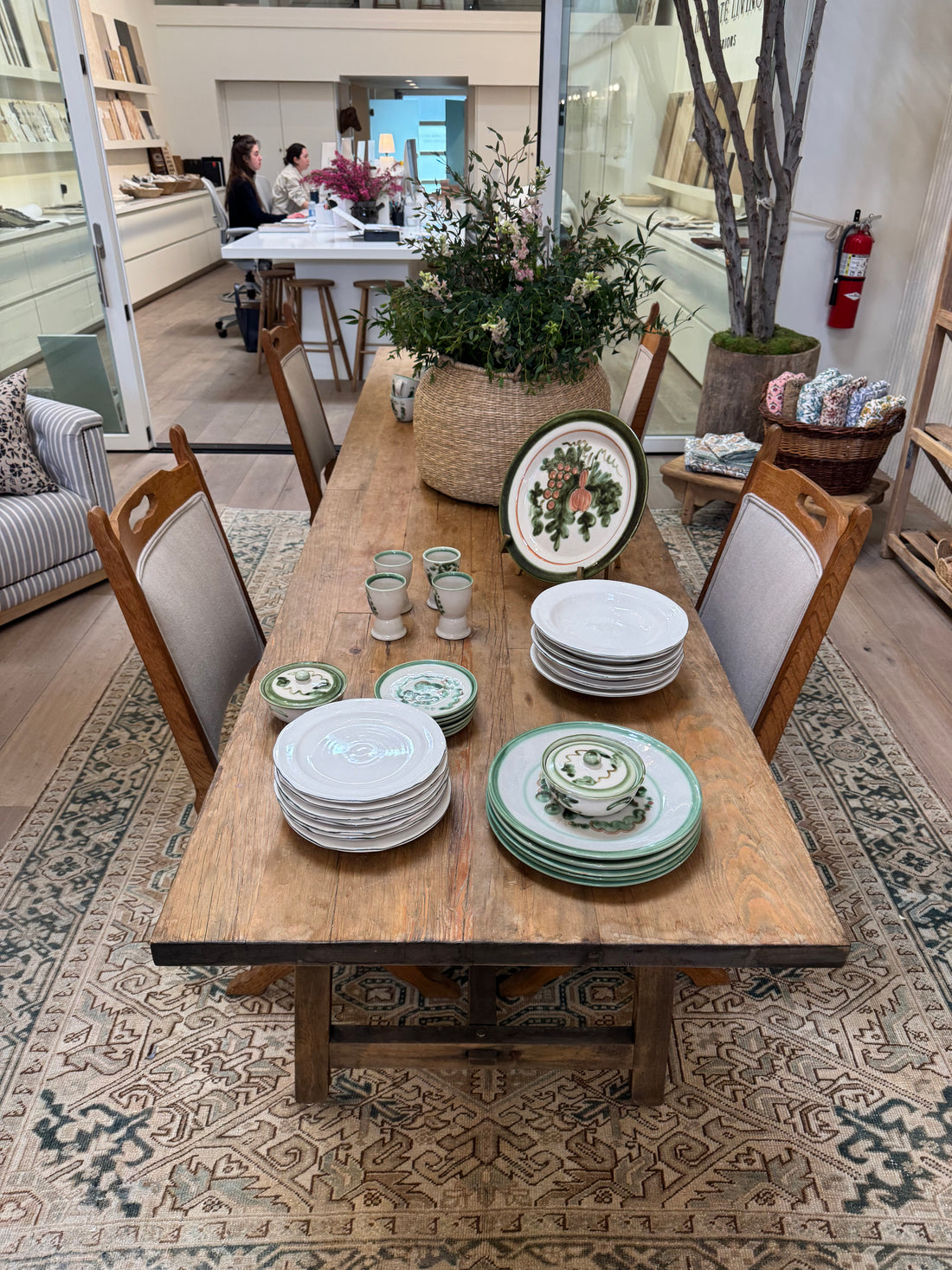Long Wood Dining Table