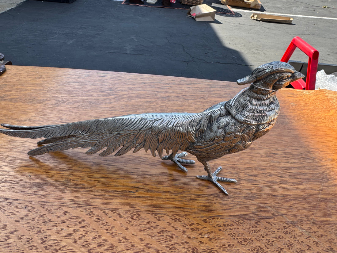 Vintage Italian Silver Pheasant