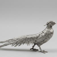 Vintage Italian Silver Pheasant