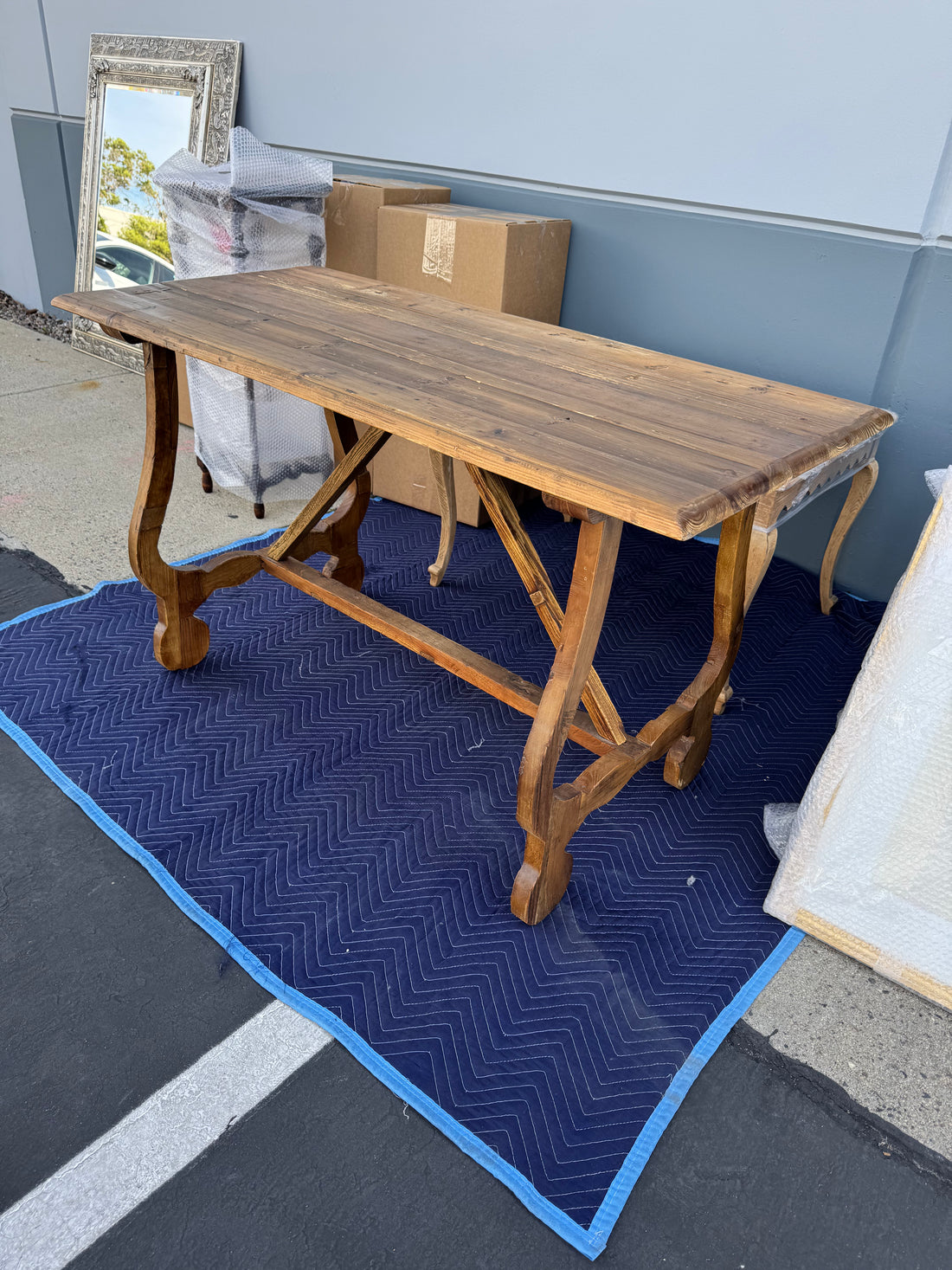 Rustic Trestle Table