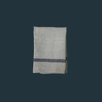 Linen Lined Gray and Blue Stripe Kitchen Cloth (set of 2)