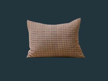 226. Handmade Vintage Check Pillow