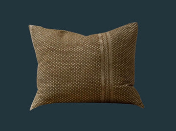 84. Handmade Vintage Textile Lumbar Pillow