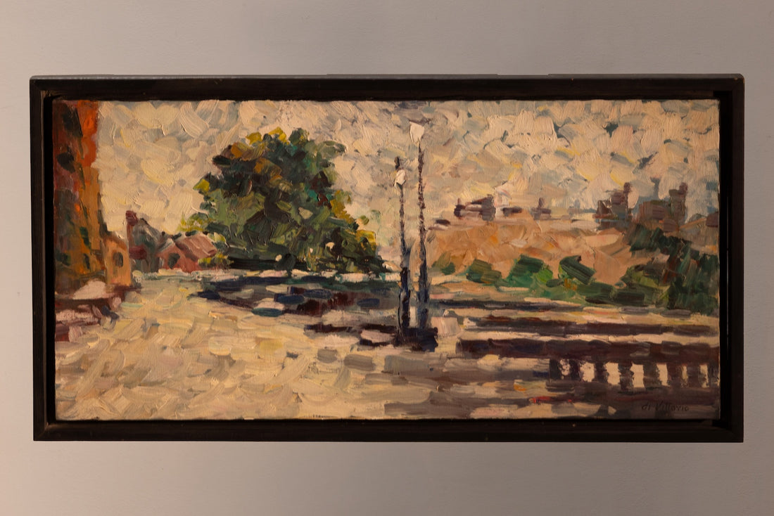 Sunlit Village Landscape